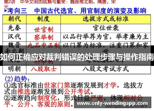 如何正确应对裁判错误的处理步骤与操作指南