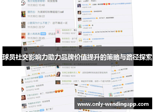球员社交影响力助力品牌价值提升的策略与路径探索